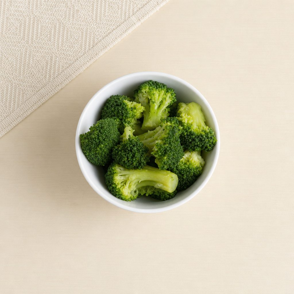 Steamed Broccoli.