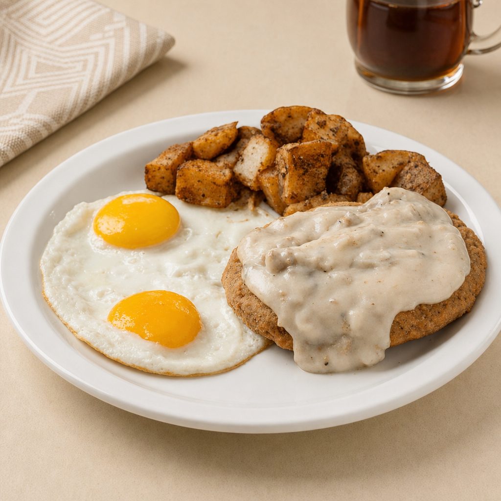 Chicken Fried Steak & Eggs.