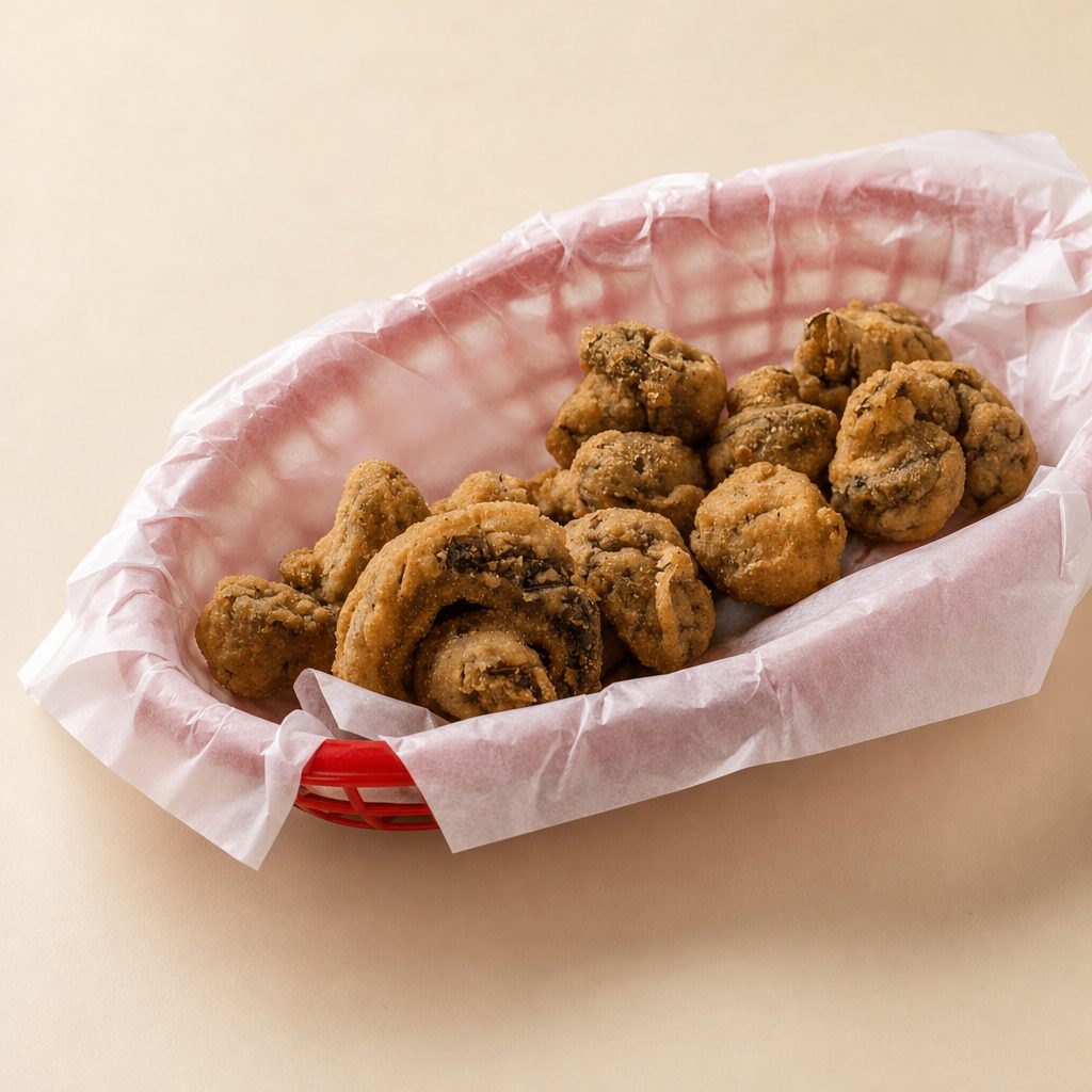 Fried Fresh Mushrooms.