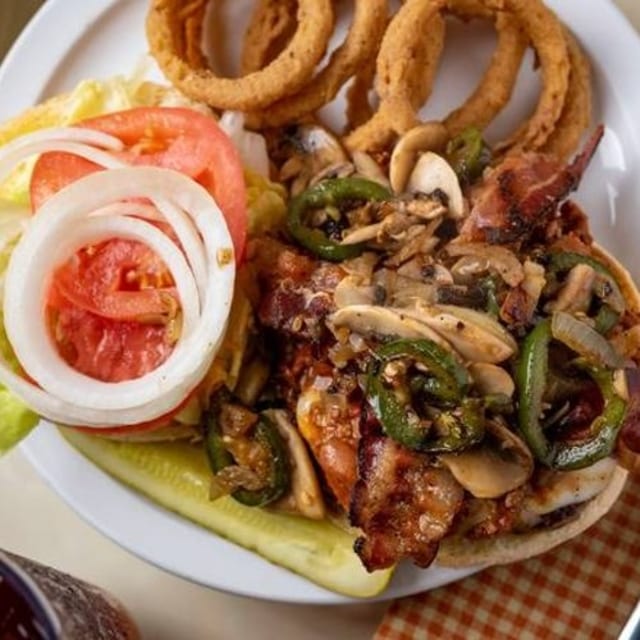 Covered Shi Burger.