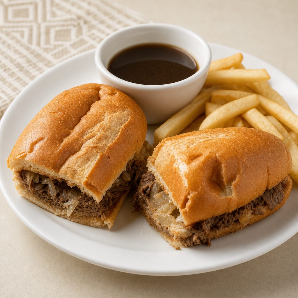 French Dip Sandwich.