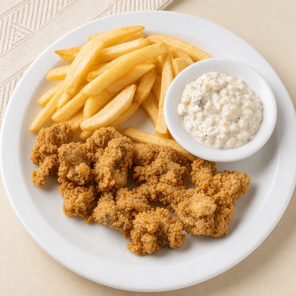 Jumbo Local Gulf Fried Oysters.