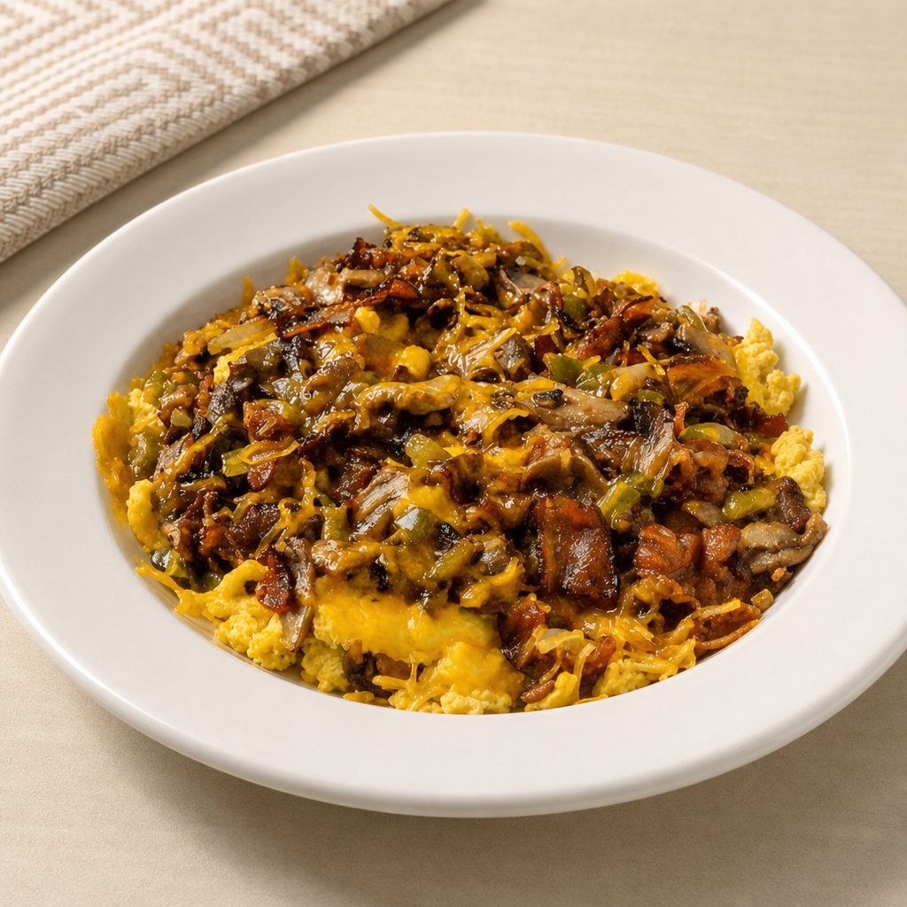 Low-Carb Scramble Bowl.