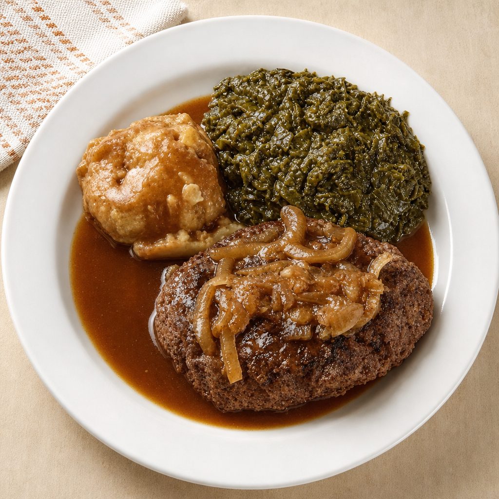 Hamburger Steak.