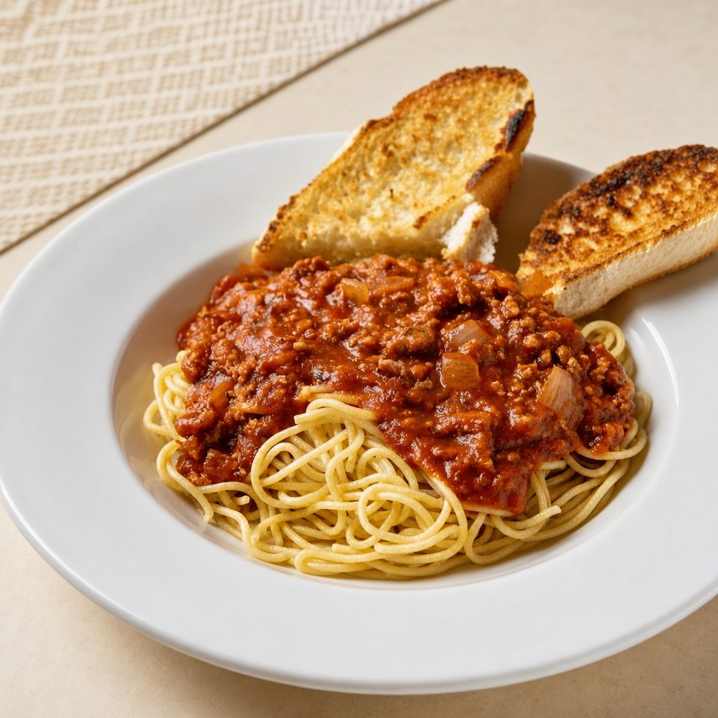 Kid's Spaghetti with Italian Sausage.