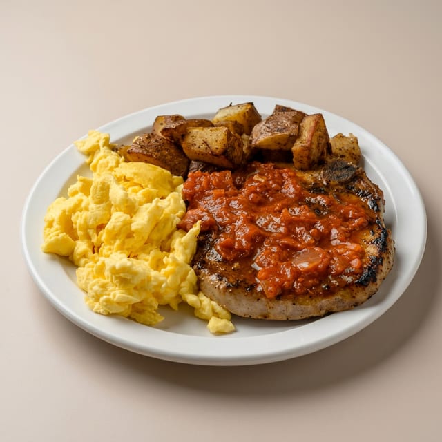 Pork Chop & Eggs.
