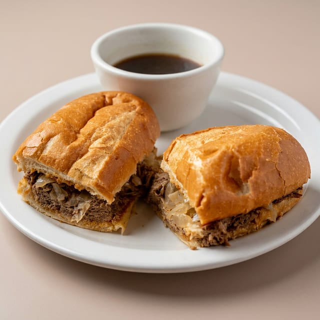 French Dip Sandwich.