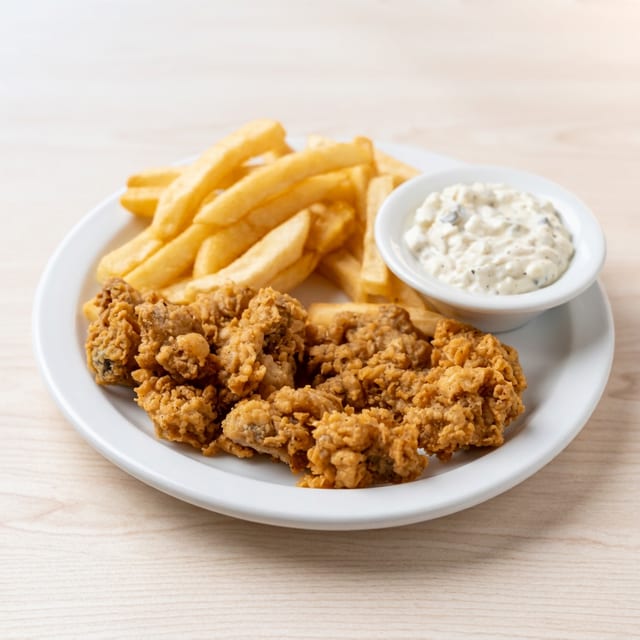 Jumbo Local Gulf Fried Oysters.