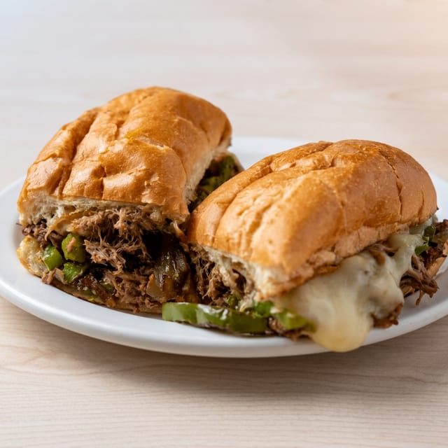 Philly Cheese Steak Sandwich.