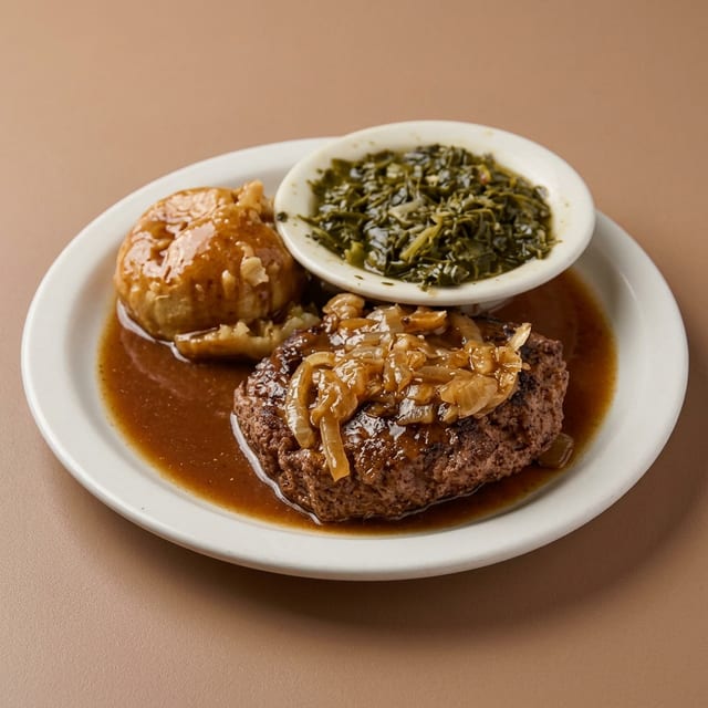 Hamburger Steak.